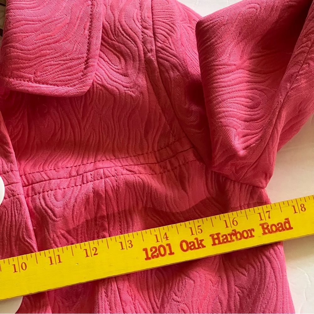 Milly of New York Pink Designer Vintage Style Light Coat Women’s Size 2 New $575 - Picture 7 of 16